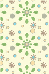 Floral seamless wrapping pattern