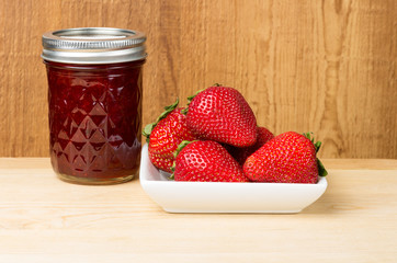 Strawberries and jam