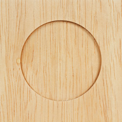 Fototapeta premium circle on wood.