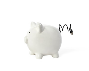 Piggy Bank USB tail