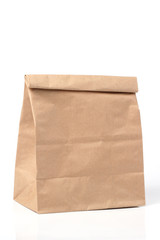 folded paper bag isolated - 43450010