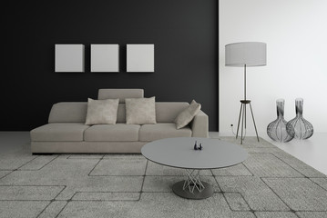 Modern Luxury Loft Interior / Luxury couch