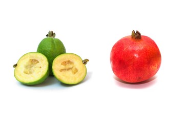 Pomegranate and pineapple guava