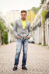 man on street