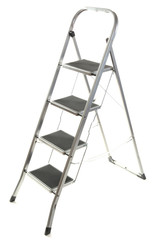 metal ladder isolated on white