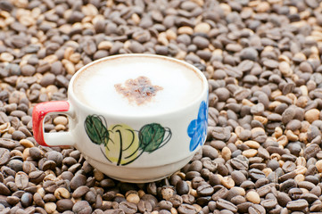 coffee beans, flavor seed background