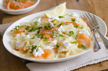 Smoked salmon pasta