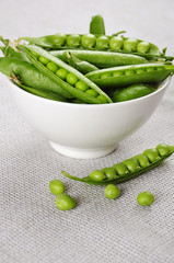 fresh green peas