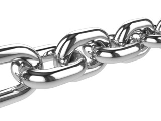 Obraz premium 3d Stainless steel chain