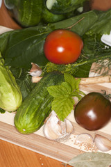 Vegetables and greens seasoning spices