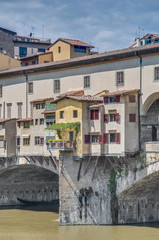The Ponte Vecchio (Old Bridge) in Florence, Italy.