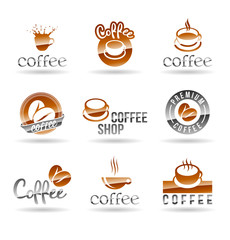 Set of coffee icons. Set 1.