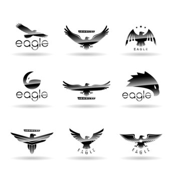 Eagle Silhouettes Set 1.