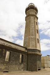 Volcano dos Capelinhos with light house, Faial, Azores