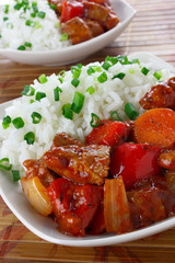 Pork stew with rice