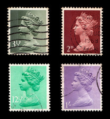 Fototapeta na wymiar Postage Stamps