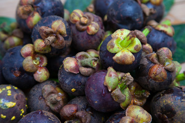 Mangosteen is one of delicious thai fruit
