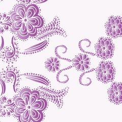 floral background- purple