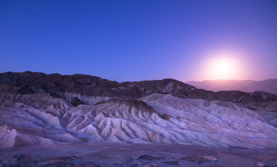 Moonlit Nightscape Death Valley CA