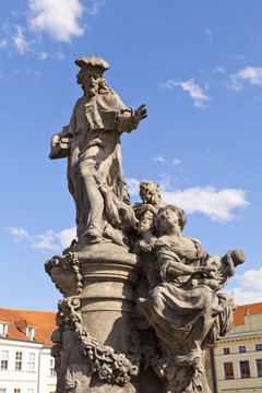 Charles bridge statue