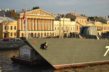 British warship