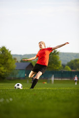 Obraz premium Fußballerin