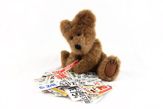 Teddy Bear With Grocery Coupons