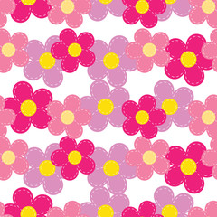 Fototapeta na wymiar seamless pattern of flowers