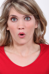 Shocked woman