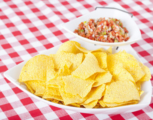 Chips and Pico De Gallo Salsa