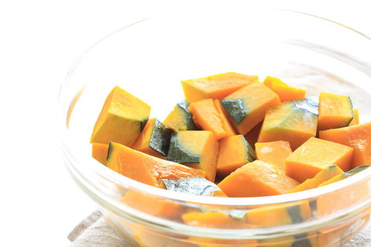 Steamed pumpkin for cooking image