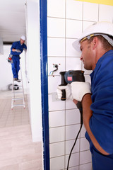 tradesman at work
