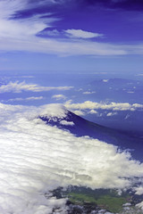 Mt. Fuji bird's eye view in Shizuoka-ken, Japan