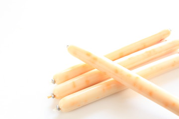 japanese snackfood, cheese and fish sausage