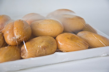 closeup of Thai sweet fruit,Zalacca in package