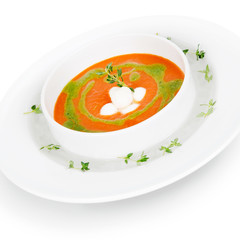 delicious vegetable soup puree