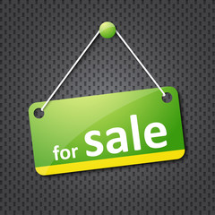green for sale sign