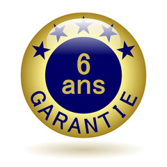 Bouton icône garantie 6 ans