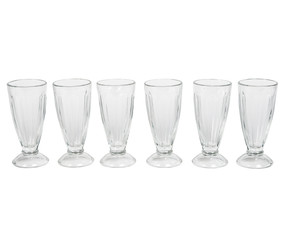 Empty glass ice cream