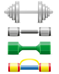 dumbbells for fitness illustration