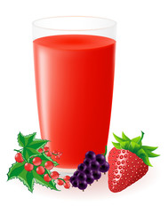 berry juice illustration