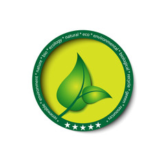 eco green icon / button