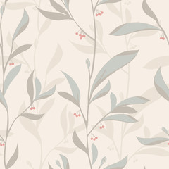 seamless floral background - 43486077