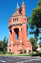 Wall murals Artistic monument Historic water tower in Wroclaw, Poland