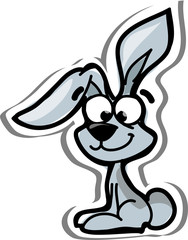 Кролик мультфильм вектор