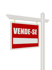 Placa com a palavra "vende-se"