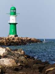 Ostsee warnemuende leuchtturm
