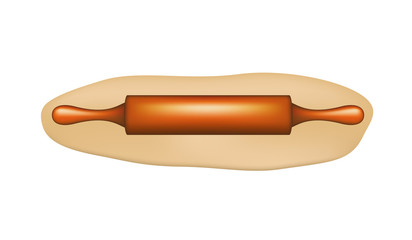 Dough with rolling pin