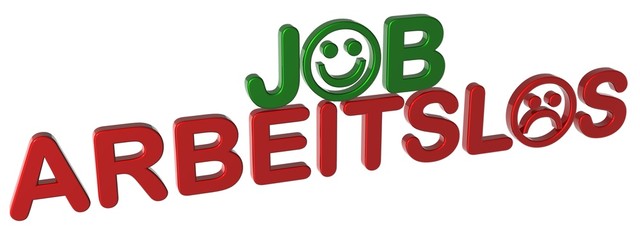 3D Smiley - JOB - ARBEITSLOS