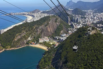 Papier Peint photo autocollant Copacabana, Rio de Janeiro, Brésil Pão de Açucar, Rio de Janeiro